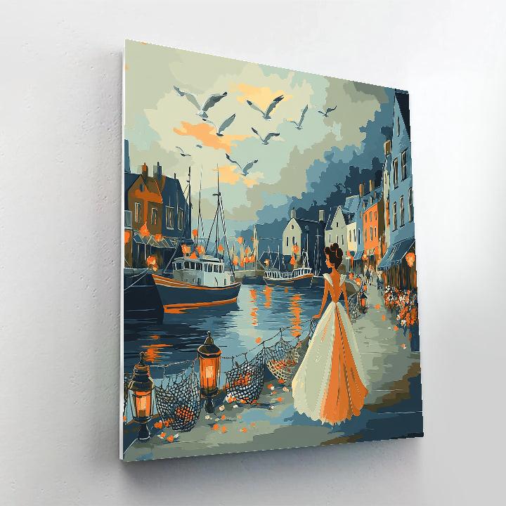 Eric Harbor Stroll Disney Inspired Paint by numbers kits