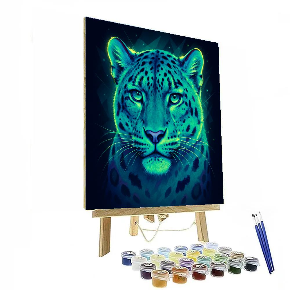 Aurora Crown Snow Leopard paint by color