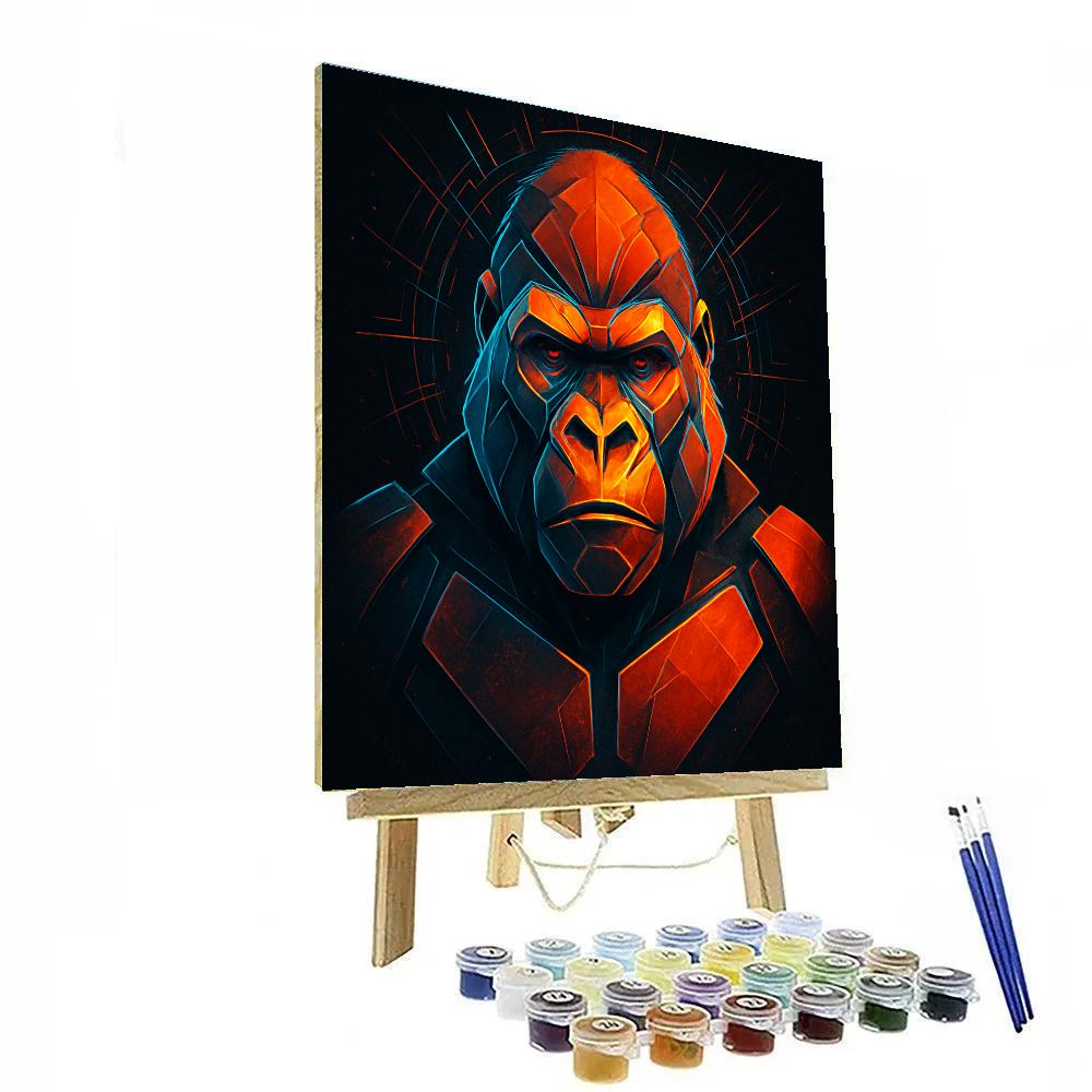 Ember Circuit Gorilla DIY paint by numbers