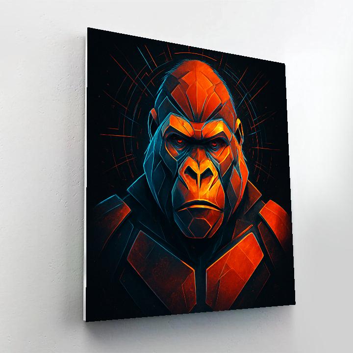 Ember Circuit Gorilla DIY paint by numbers