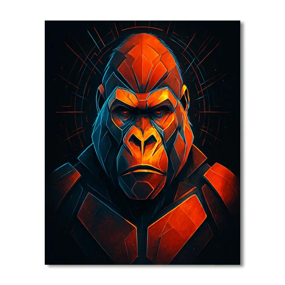 Ember Circuit Gorilla DIY paint by numbers