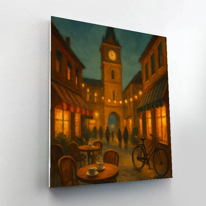 Cinnamon Lights In The Clock Tower Square paint by numbers