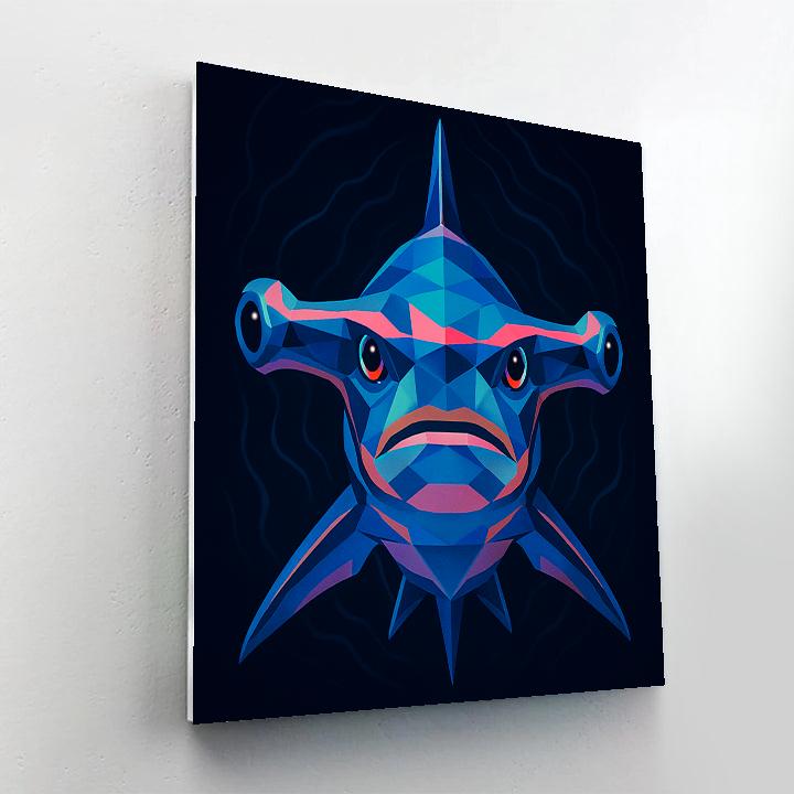 Tidal Prism Hammerhead DIY paint by numbers