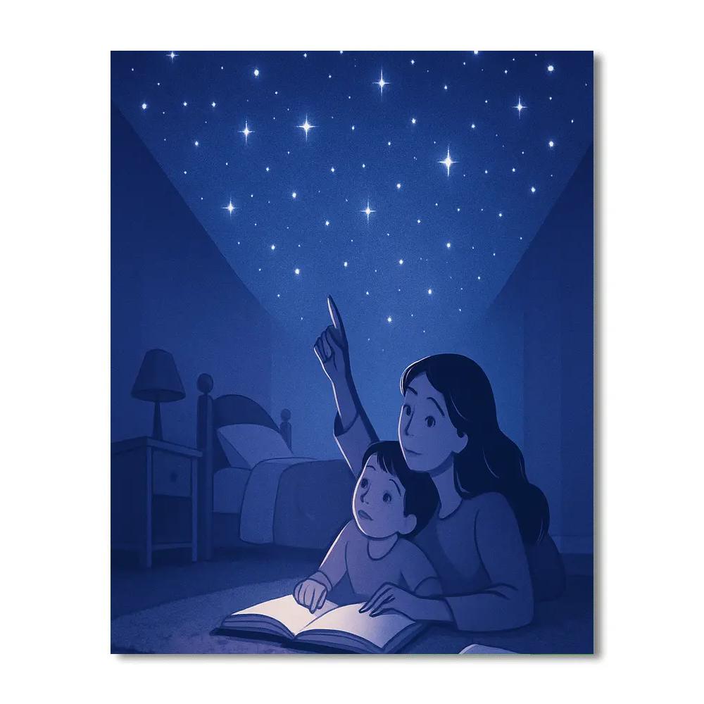 Nightlight Constellation Ceiling Storytime painting number kit
