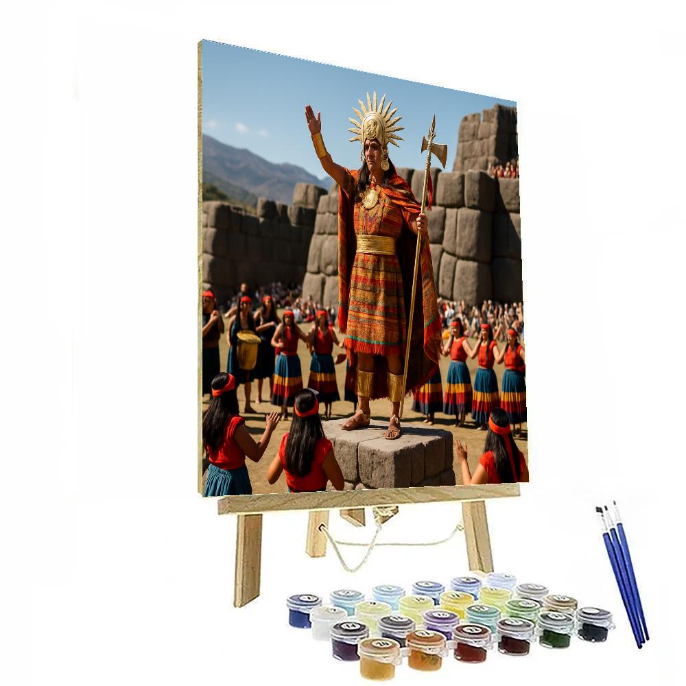 Inti Raymi Ceremony At Sacsayhuaman painting number kit