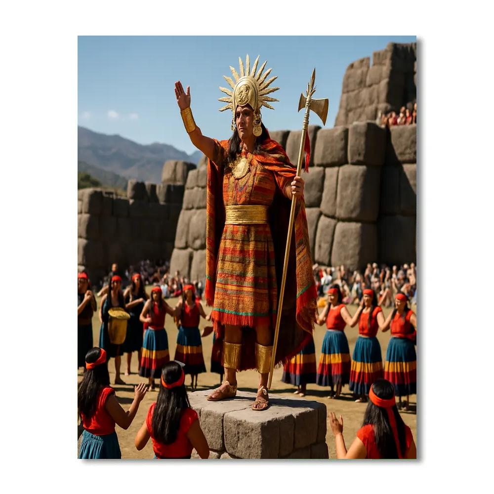 Inti Raymi Ceremony At Sacsayhuaman painting number kit