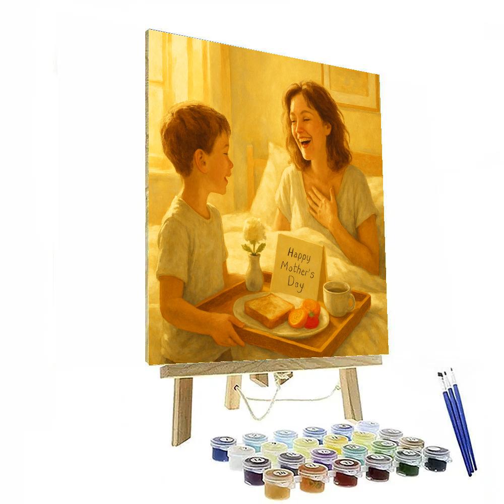 Breakfast Tray Thank You Note Moment Paint by numbers kits