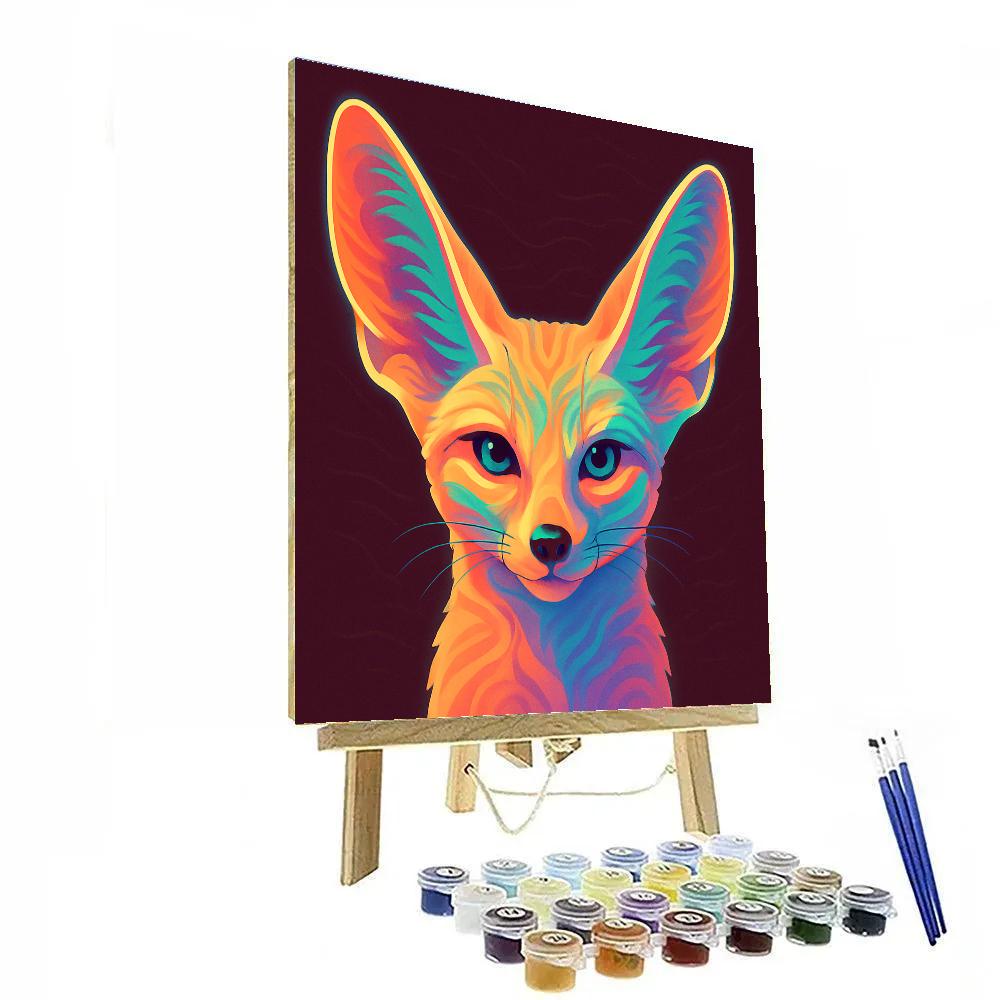 Chromatic Mirage Fennec DIY paint by numbers