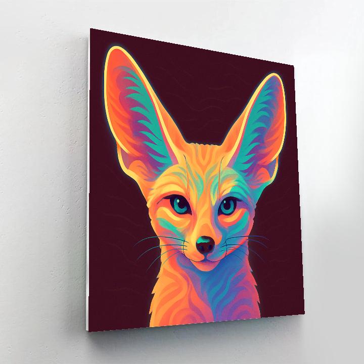 Chromatic Mirage Fennec DIY paint by numbers