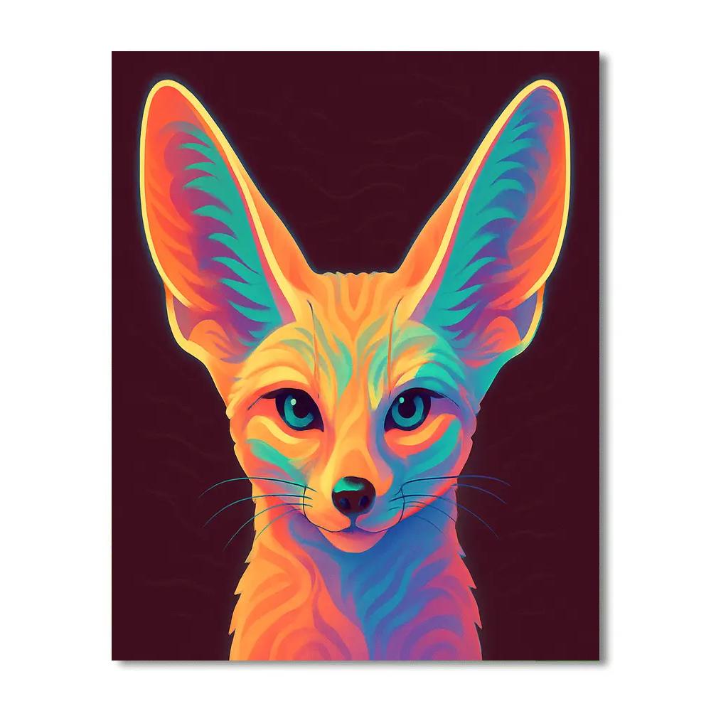 Chromatic Mirage Fennec DIY paint by numbers
