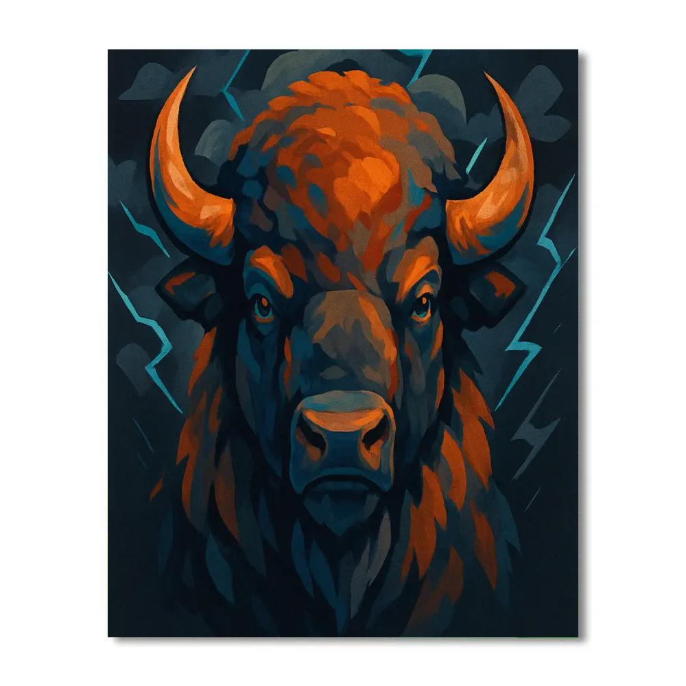 Copper Storm Bison paint by color