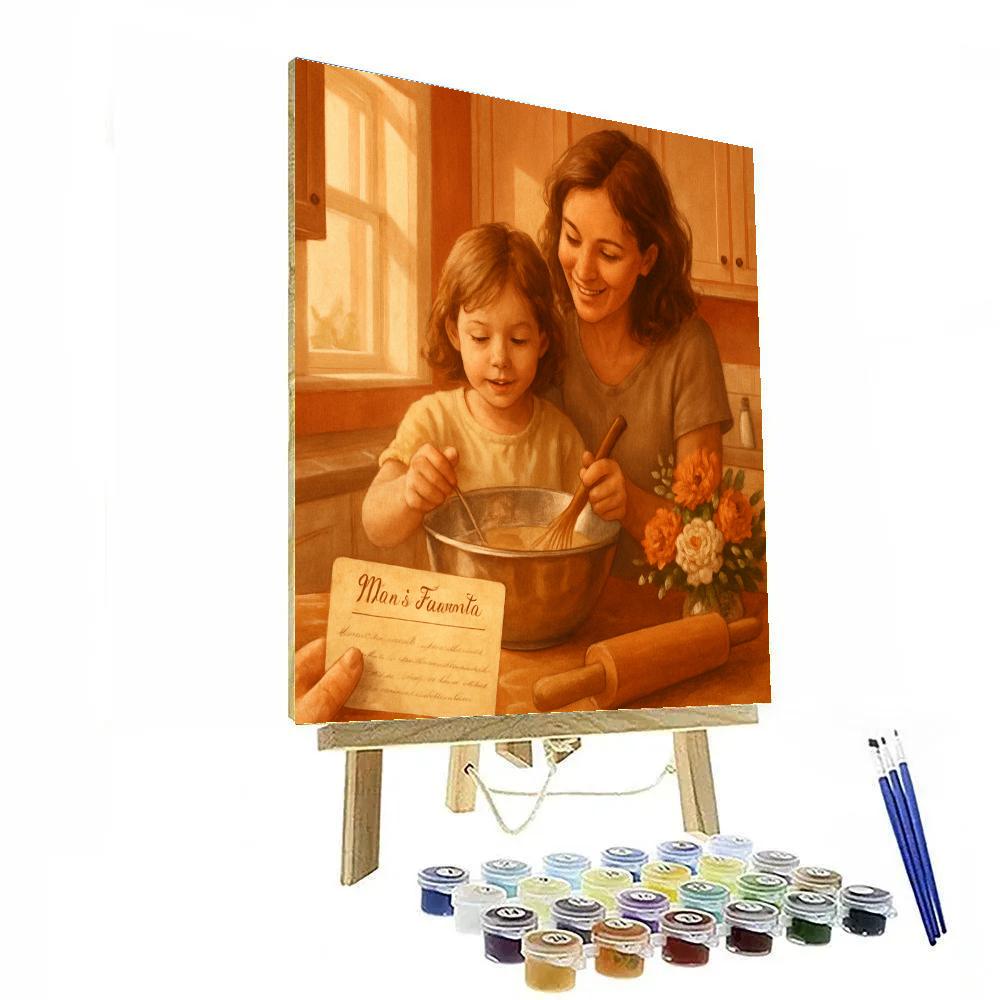 Kitchen Recipe Card Legacy paint by number