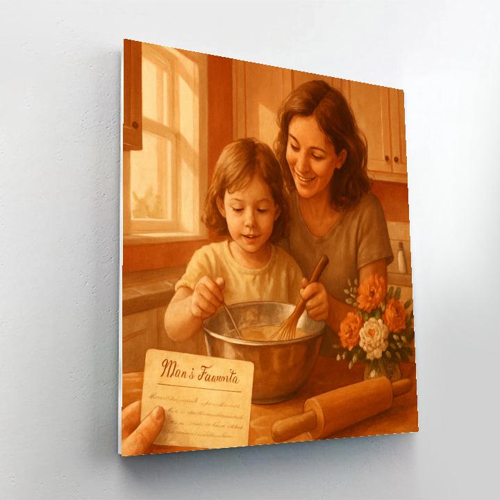 Kitchen Recipe Card Legacy paint by number