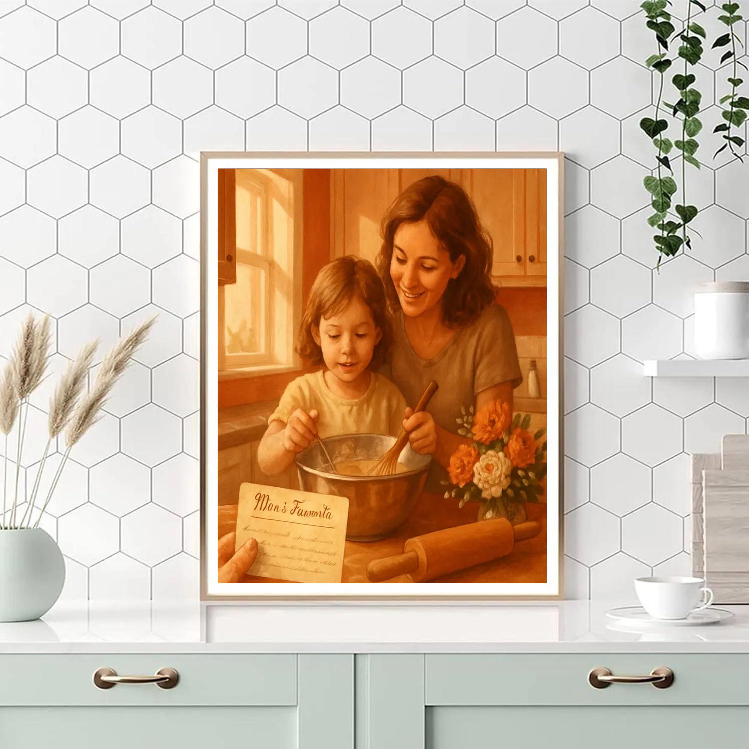Kitchen Recipe Card Legacy paint by number