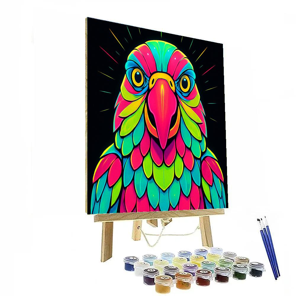 Candy Voltage Parrot Paint by numbers kits
