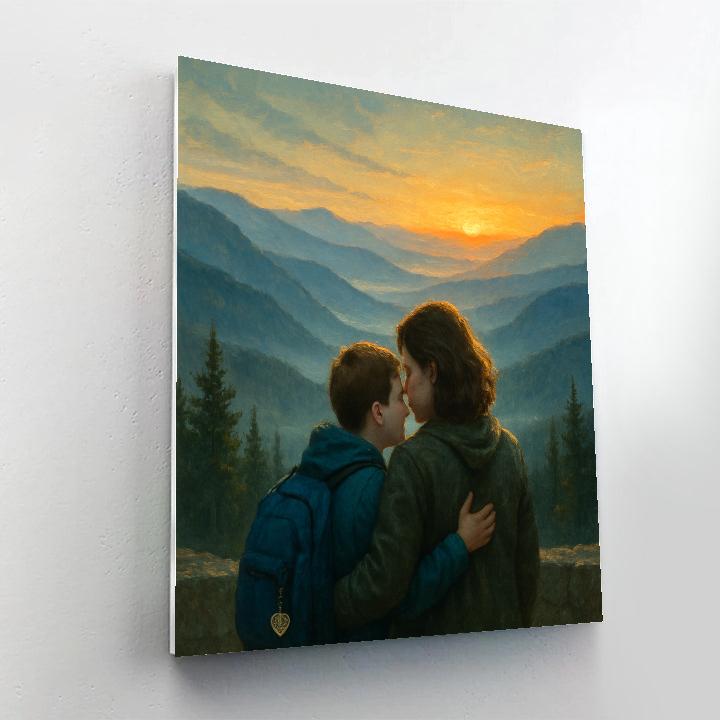 Mountain Lookout Thank You Whisper DIY paint by numbers