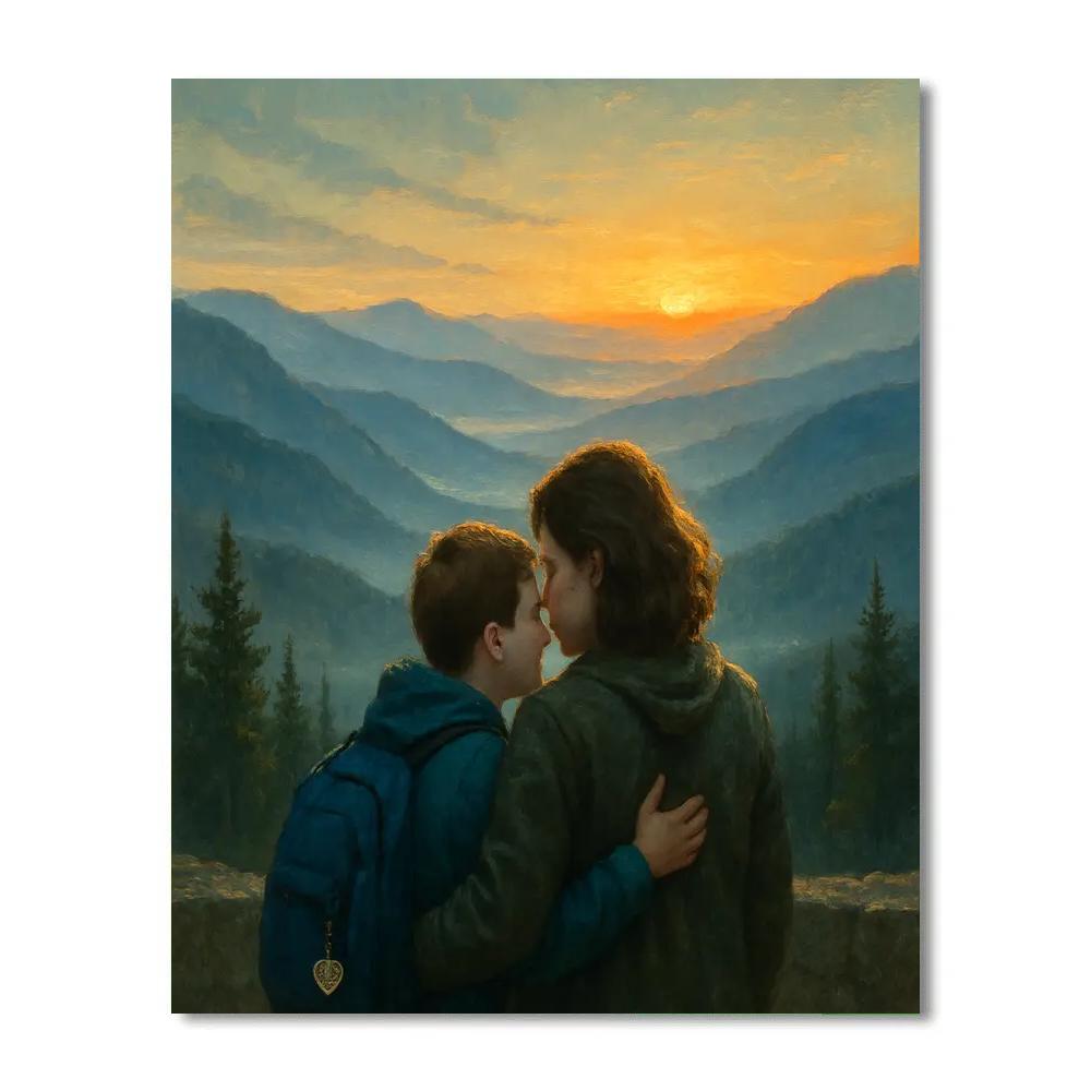 Mountain Lookout Thank You Whisper DIY paint by numbers