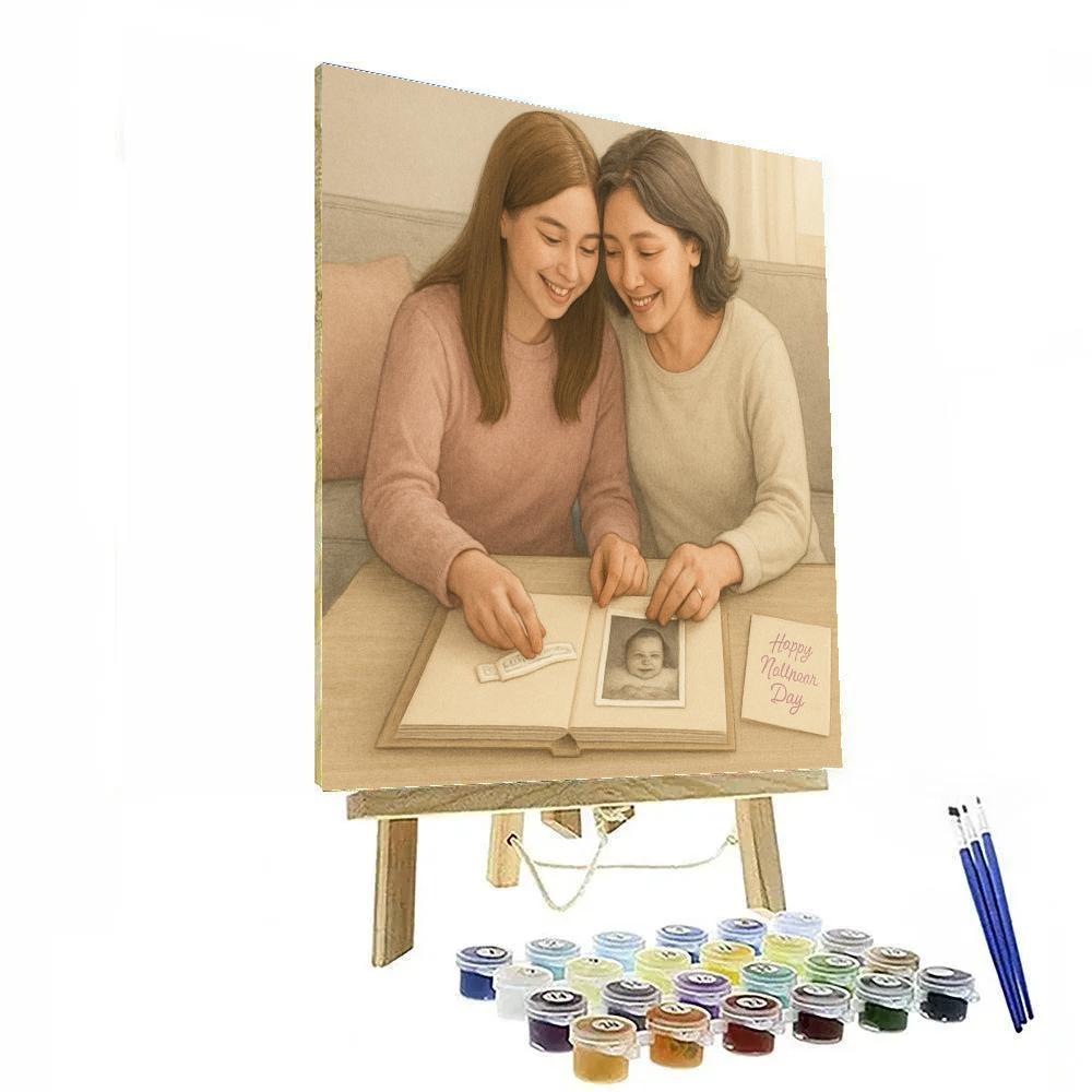 Hospital Bracelet Memory Scrapbook painting number kit