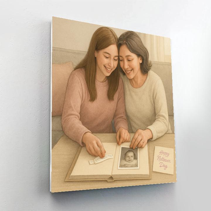 Hospital Bracelet Memory Scrapbook painting number kit