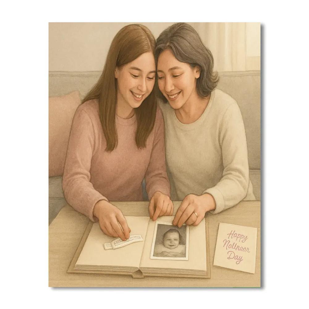 Hospital Bracelet Memory Scrapbook painting number kit