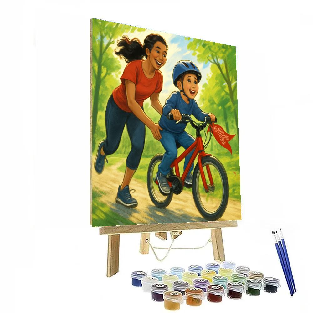 Bicycle Balance Support paint by number