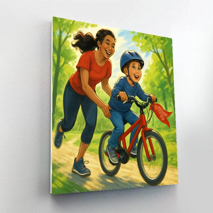 Bicycle Balance Support paint by number