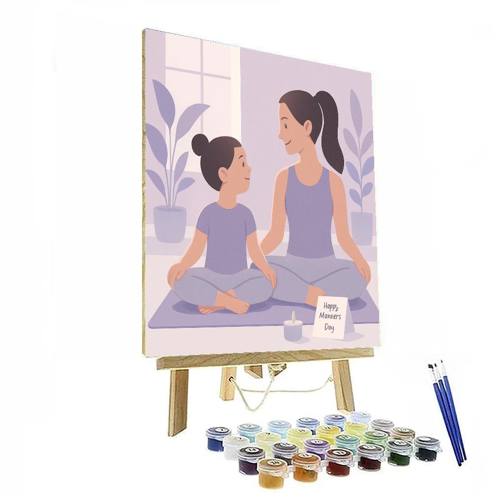 Calm Yoga Stretch In Sync paint by number