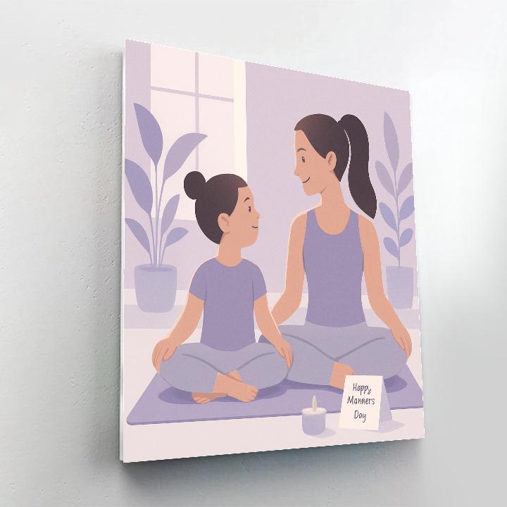 Calm Yoga Stretch In Sync paint by number