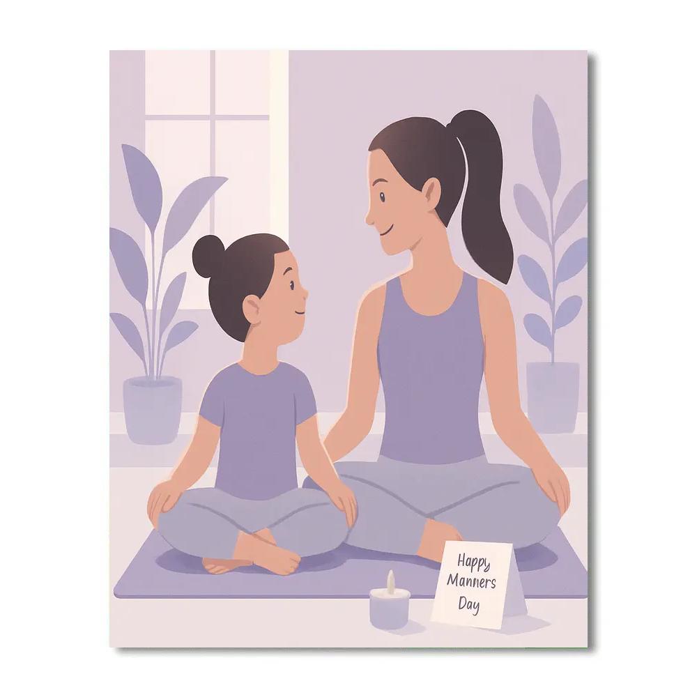 Calm Yoga Stretch In Sync paint by number