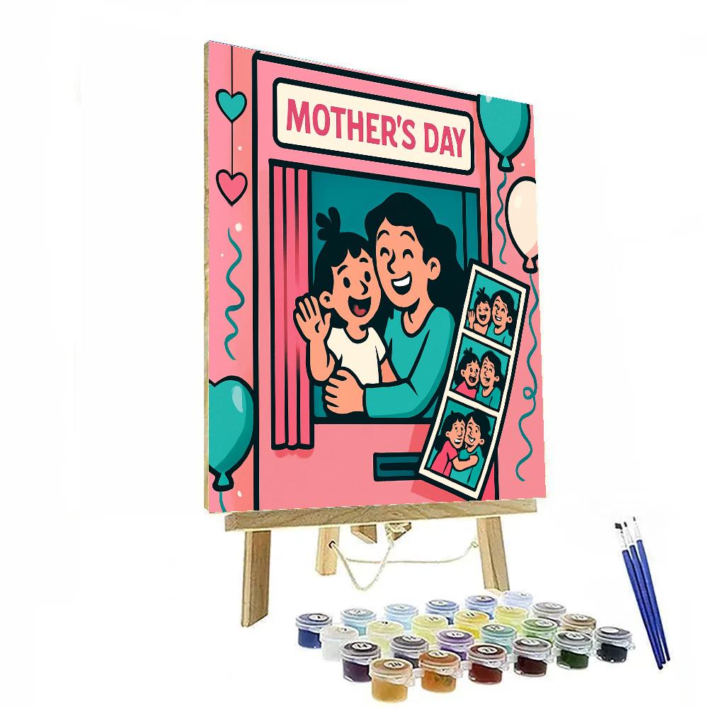 Photo Booth Strip For Mom paint by color