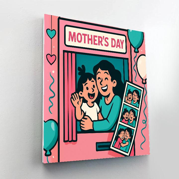 Photo Booth Strip For Mom paint by color