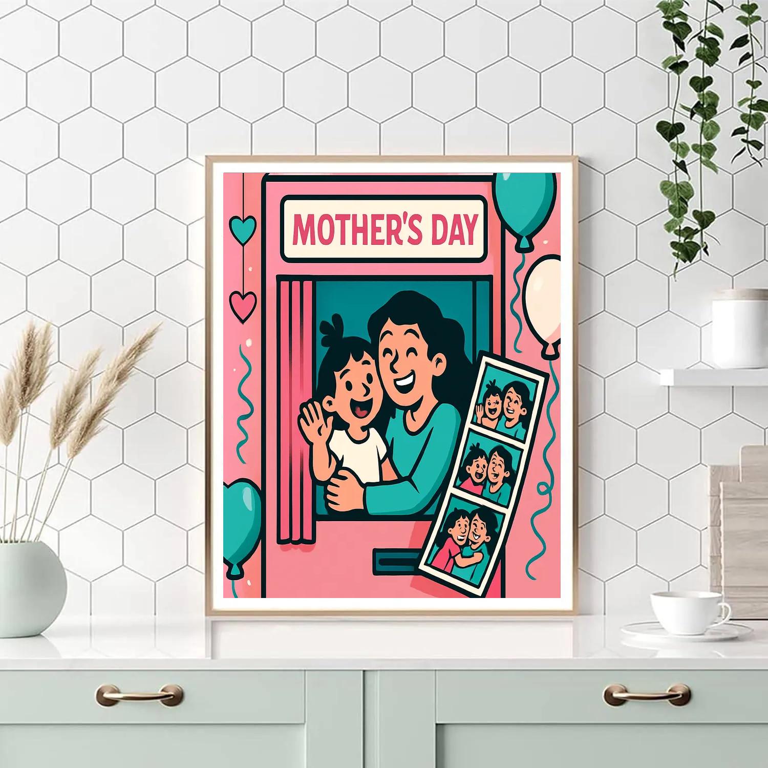 Photo Booth Strip For Mom paint by color