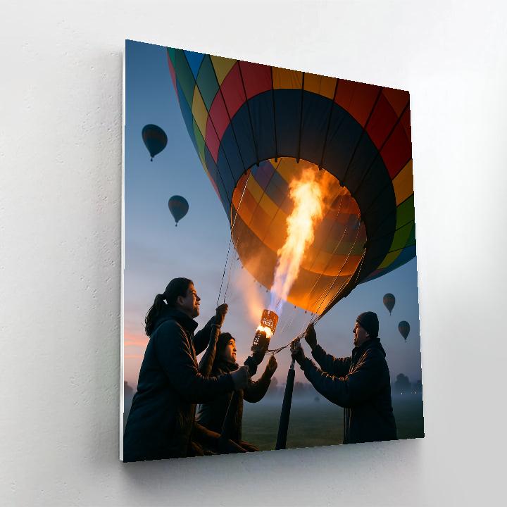 Albuquerque International Balloon Fiesta Mass Ascension Numbered painting kits