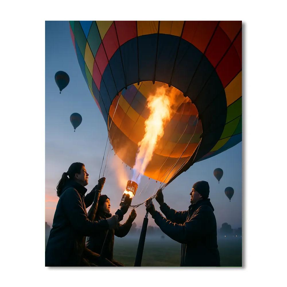 Albuquerque International Balloon Fiesta Mass Ascension Numbered painting kits