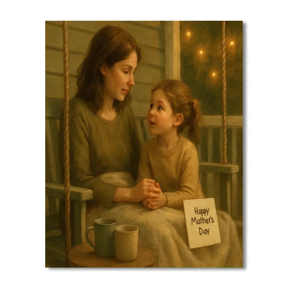 Quiet Porch Swing Gratitude Talk Paint by numbers kits