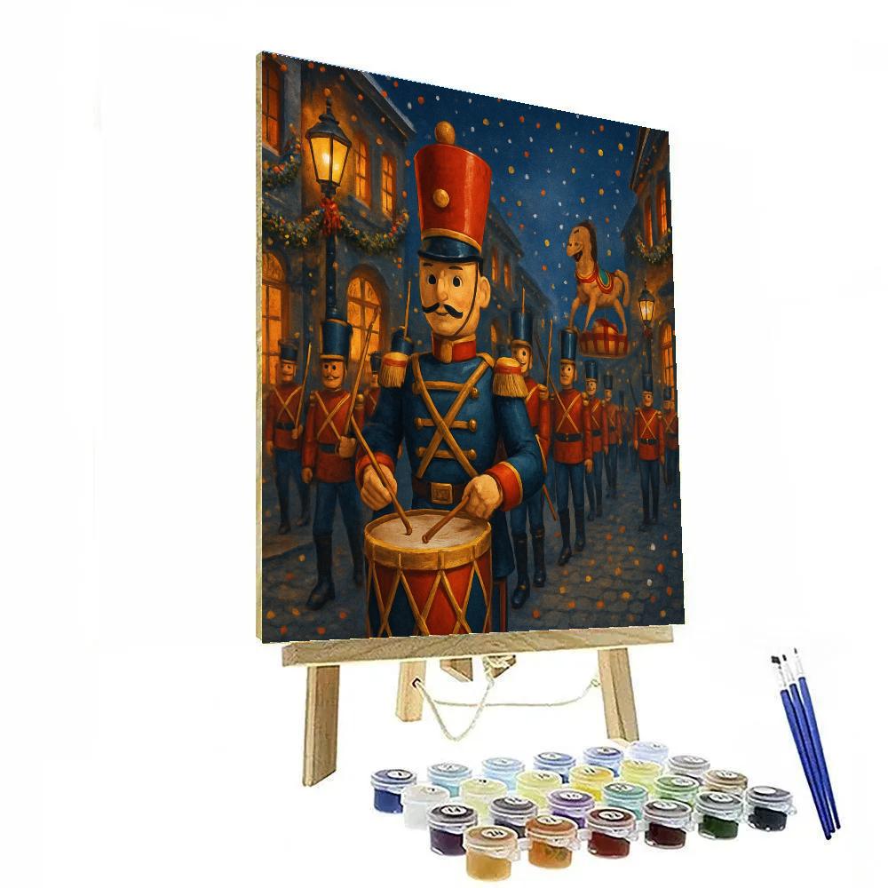Nutcracker Street Parade At Dusk paint by number