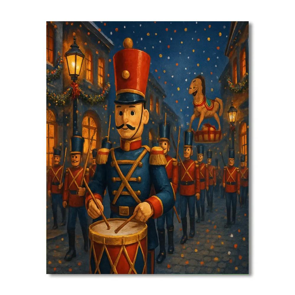 Nutcracker Street Parade At Dusk paint by number