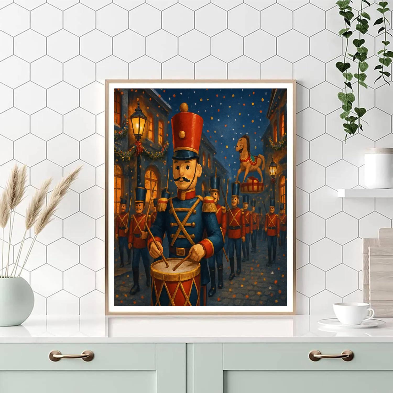 Nutcracker Street Parade At Dusk paint by number