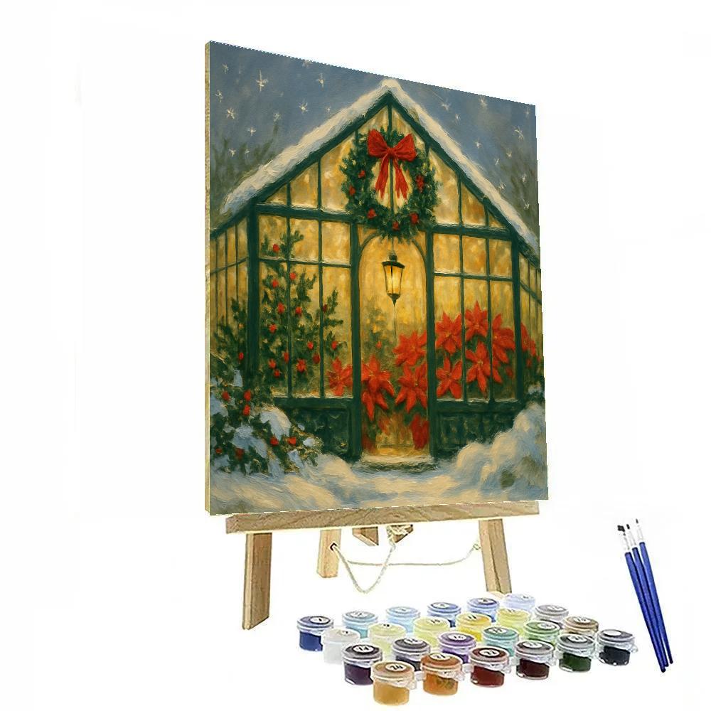 Holly Greenhouse Winter Warmth paint by numbers
