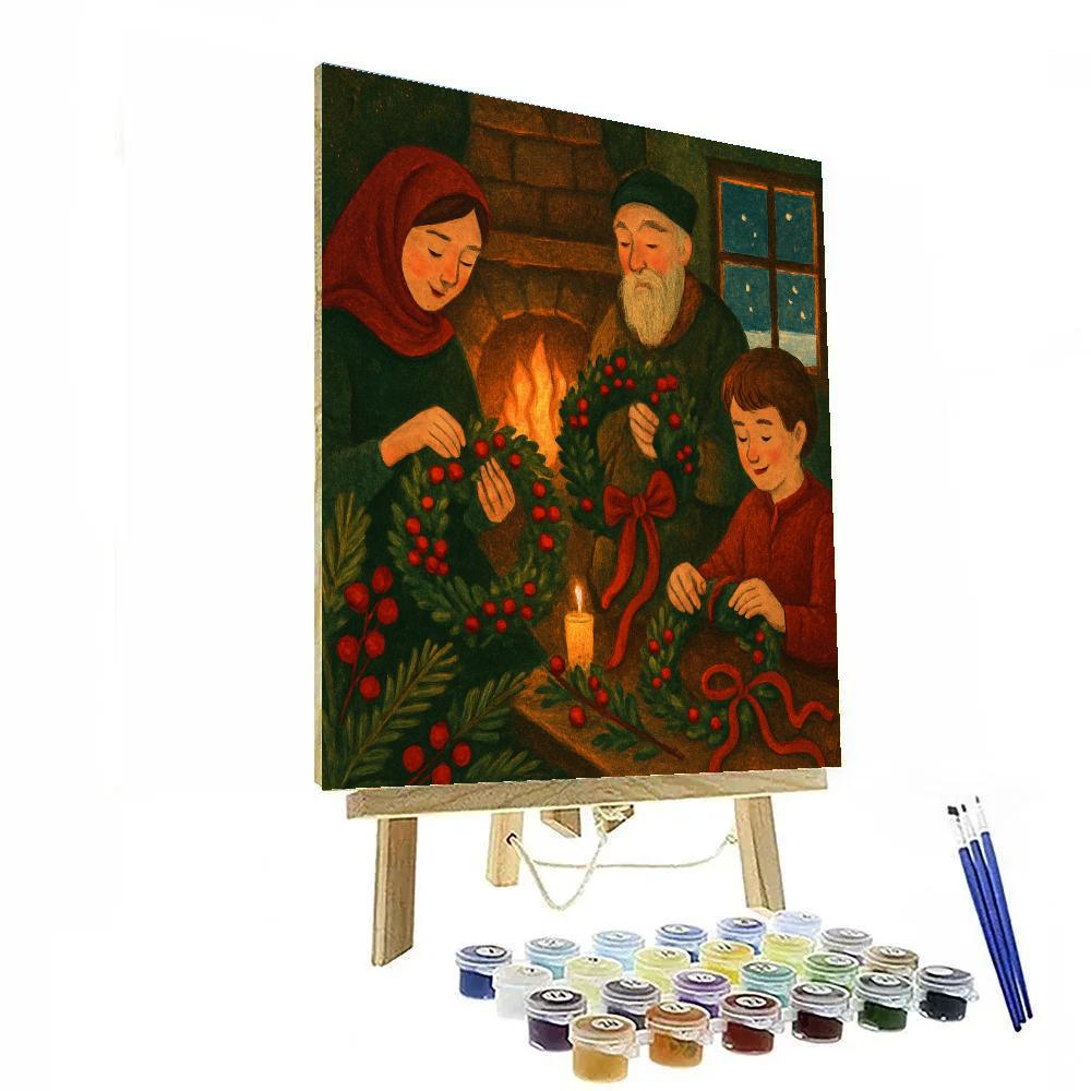 Wreath Makers By The Hearth Numbered painting kits