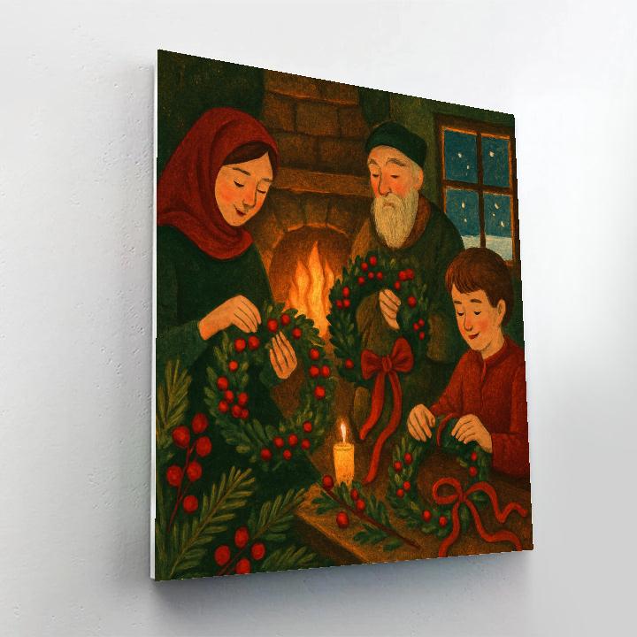 Wreath Makers By The Hearth Numbered painting kits