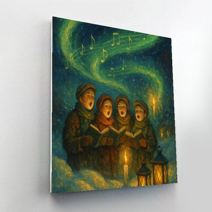 Northern Choir Beneath The Lights Number painting