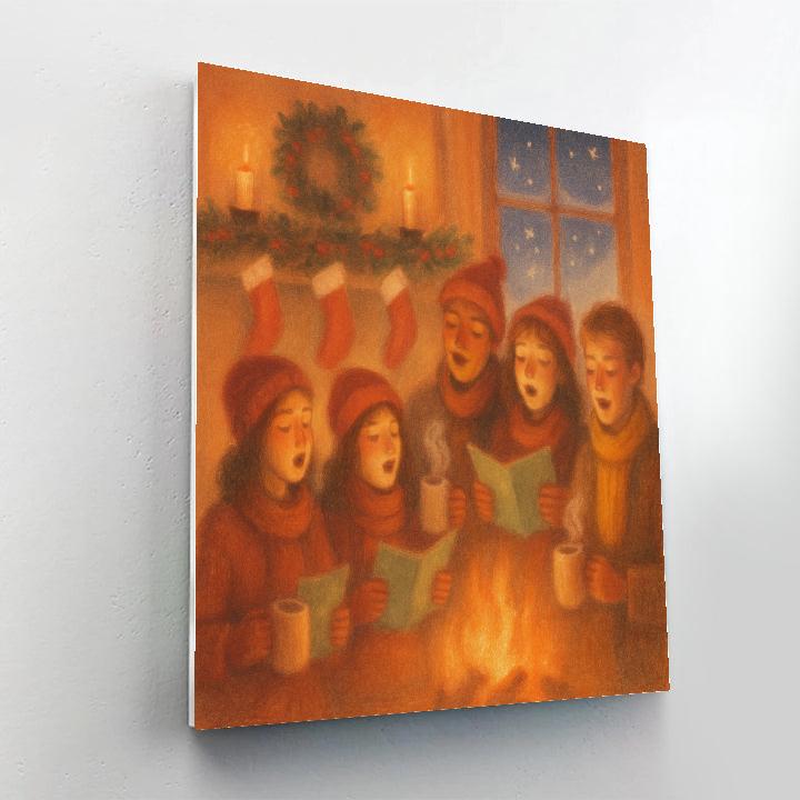 Hearthside Carol And Cocoa Night Painting by numbers kit