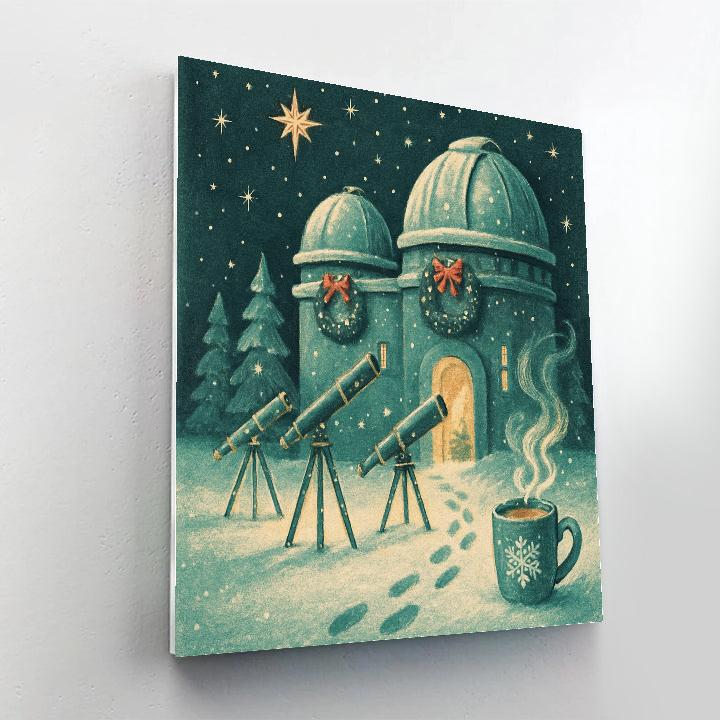 Evergreen Observatory Star Party Paint by numbers art
