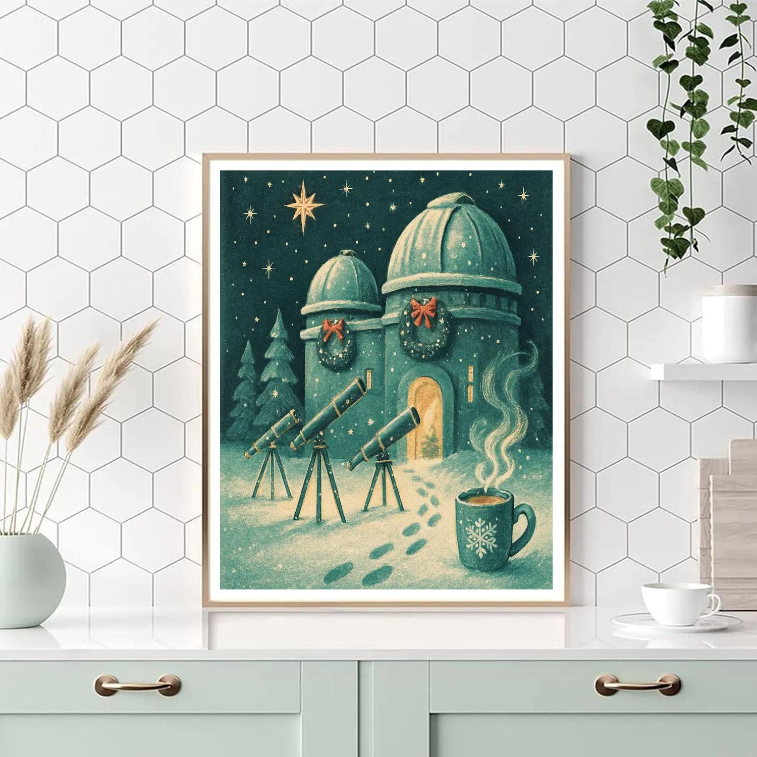 Evergreen Observatory Star Party Paint by numbers art