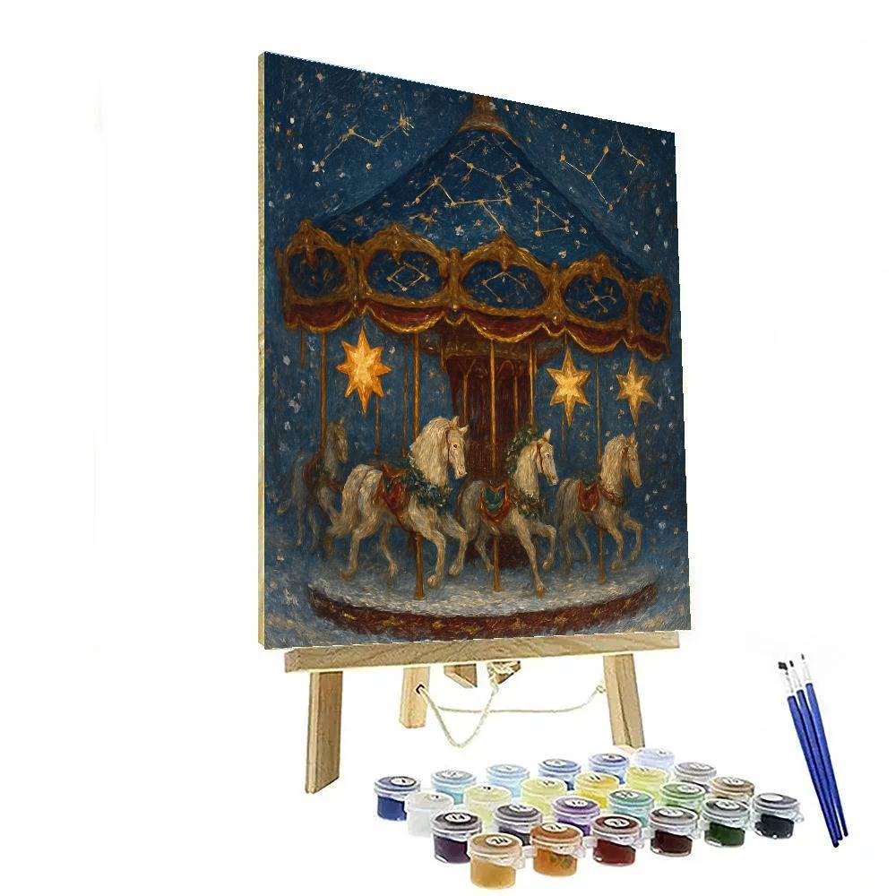 Carousel Of Winter Constellations Painting by numbers kit