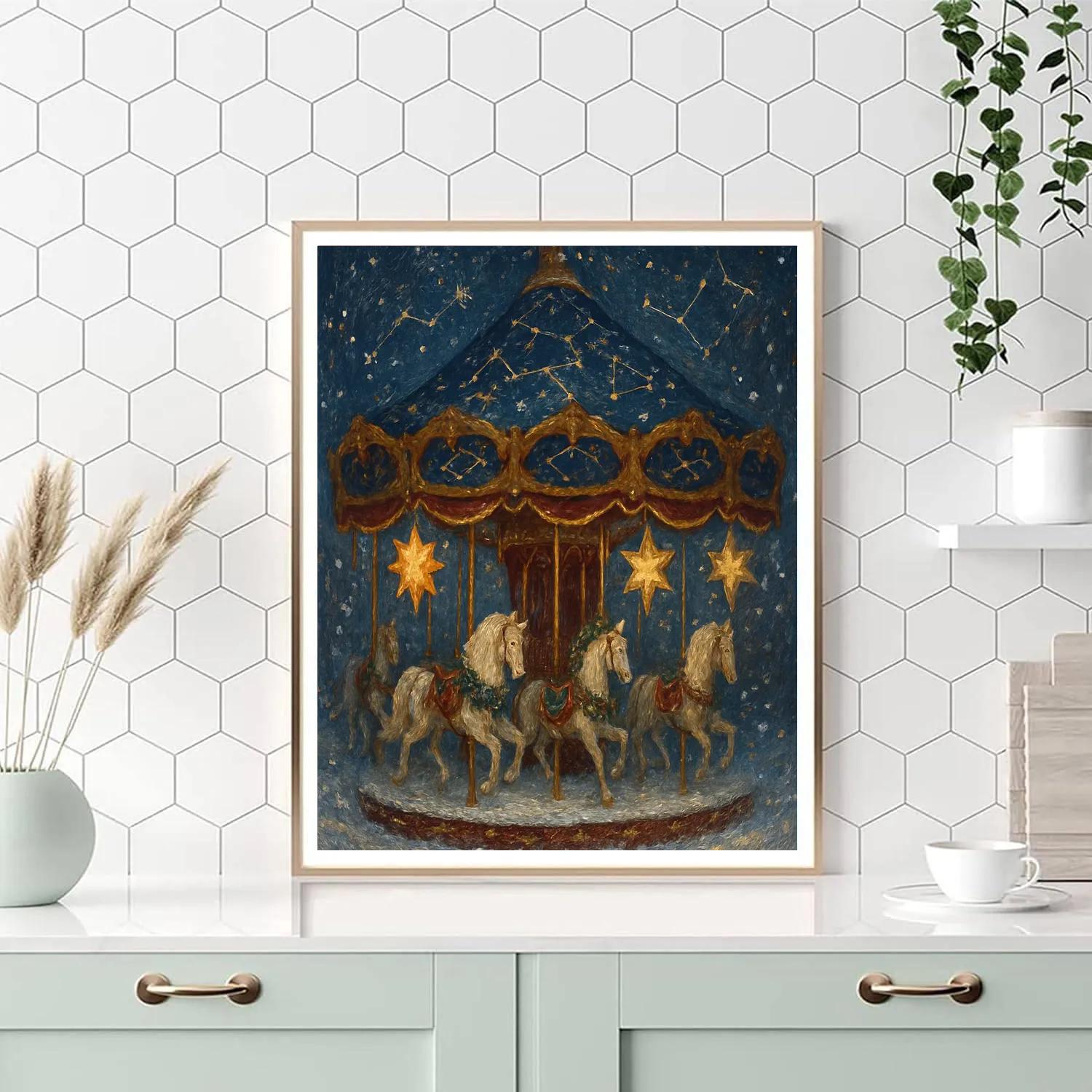 Carousel Of Winter Constellations Painting by numbers kit