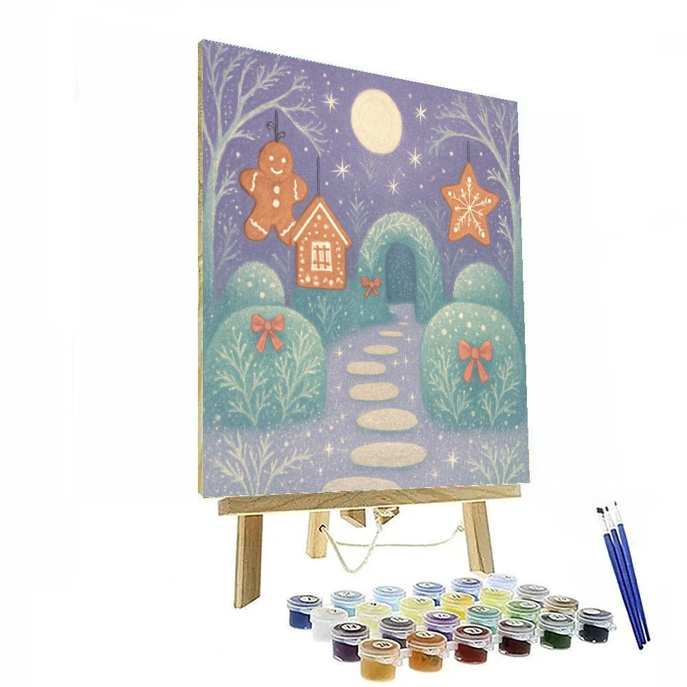 Ginger Lanterns In The Moon Garden Painting by numbers kit