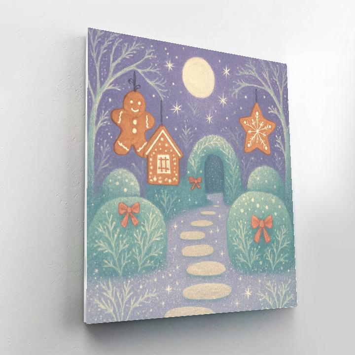 Ginger Lanterns In The Moon Garden Painting by numbers kit