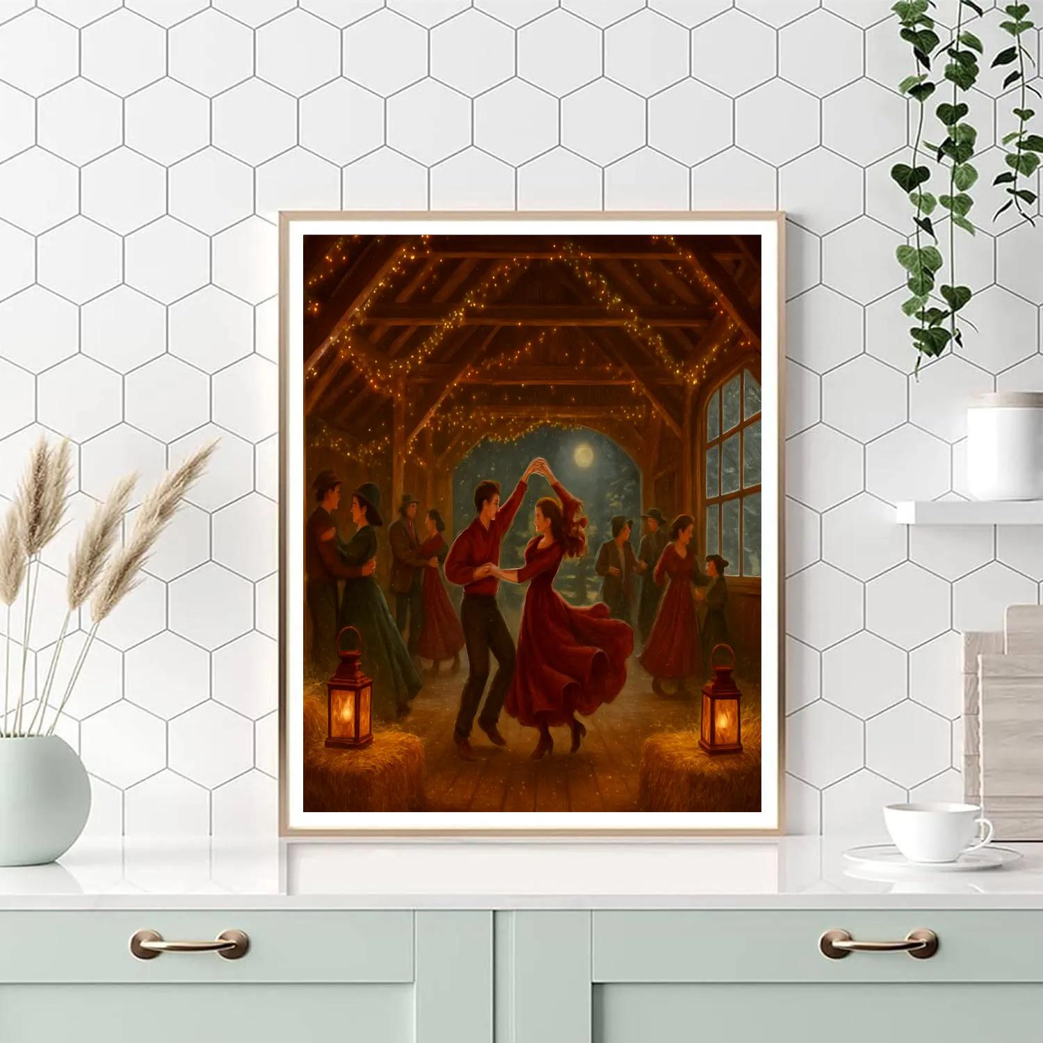 Frost And Fiddle Barn Dance Number painting